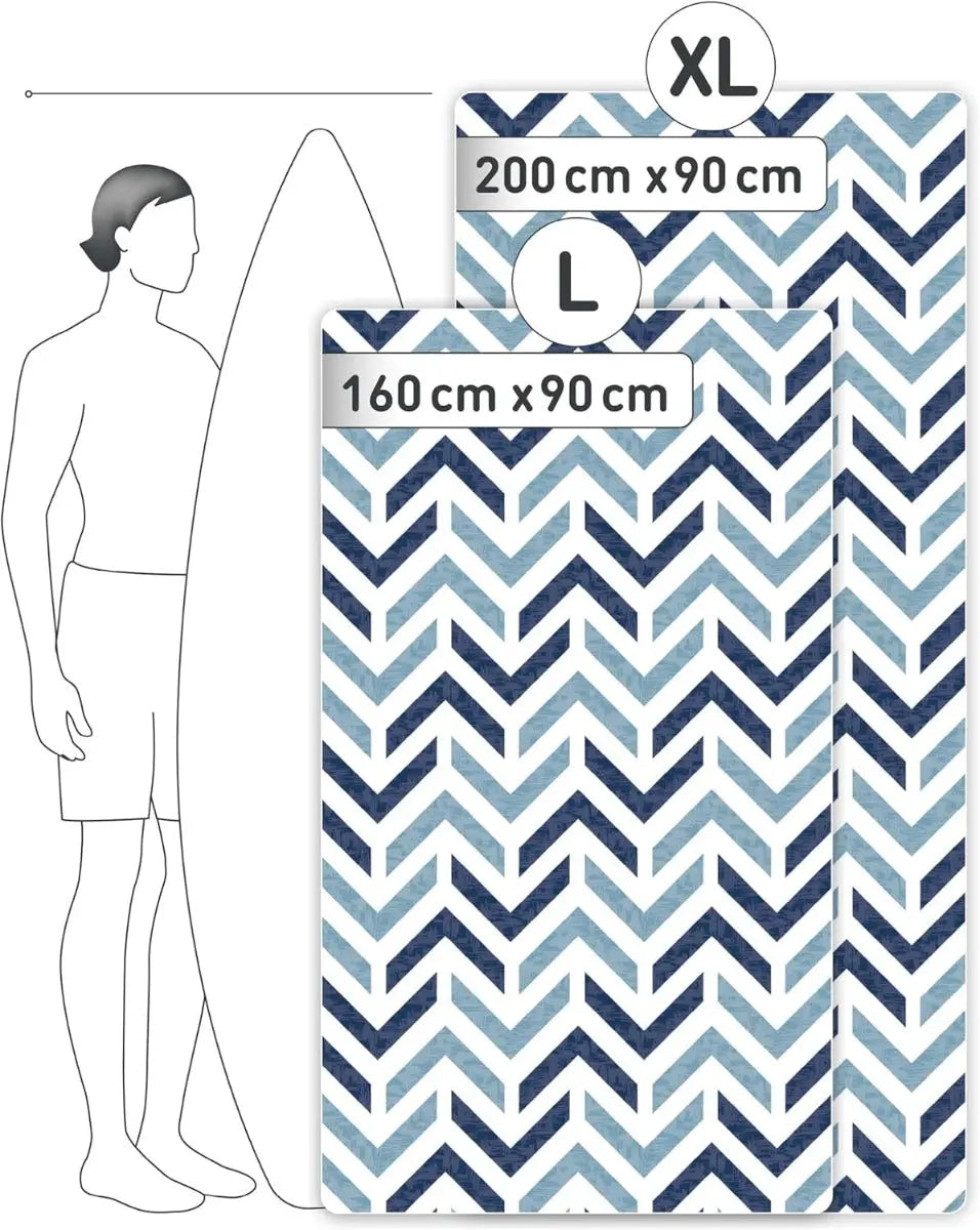 Strandtuch XXL Mikrofaser schnelltrocknendes Badetuch 160x90cm Arrows von guteszeug.ch