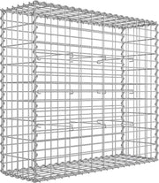 Gabionenkorb Gabione 100x90x30 cm Stahl verzinkt von Songmics