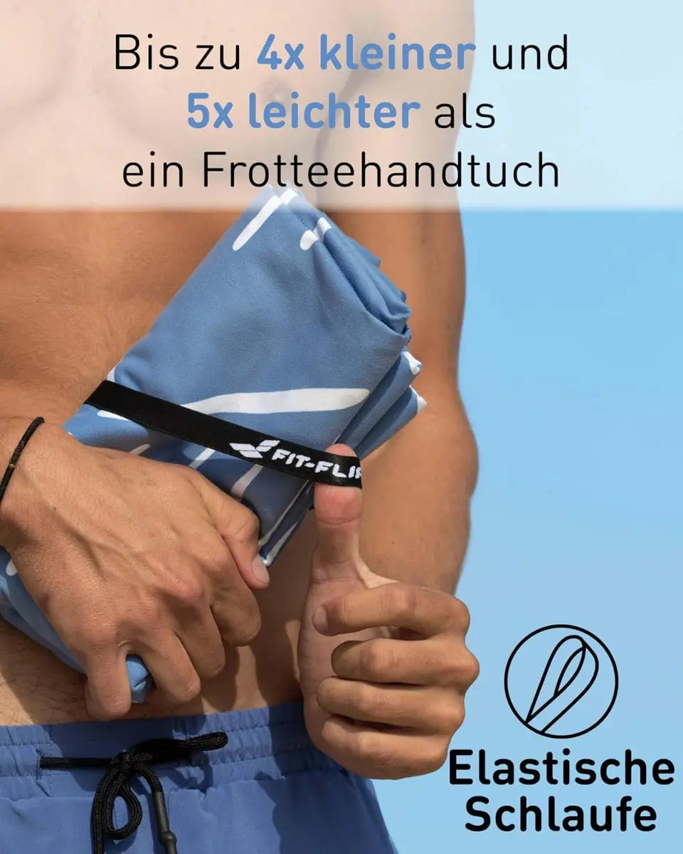 Strandtuch XXL Mikrofaser schnelltrocknendes Badetuch 160x90cm Brushes von guteszeug.ch