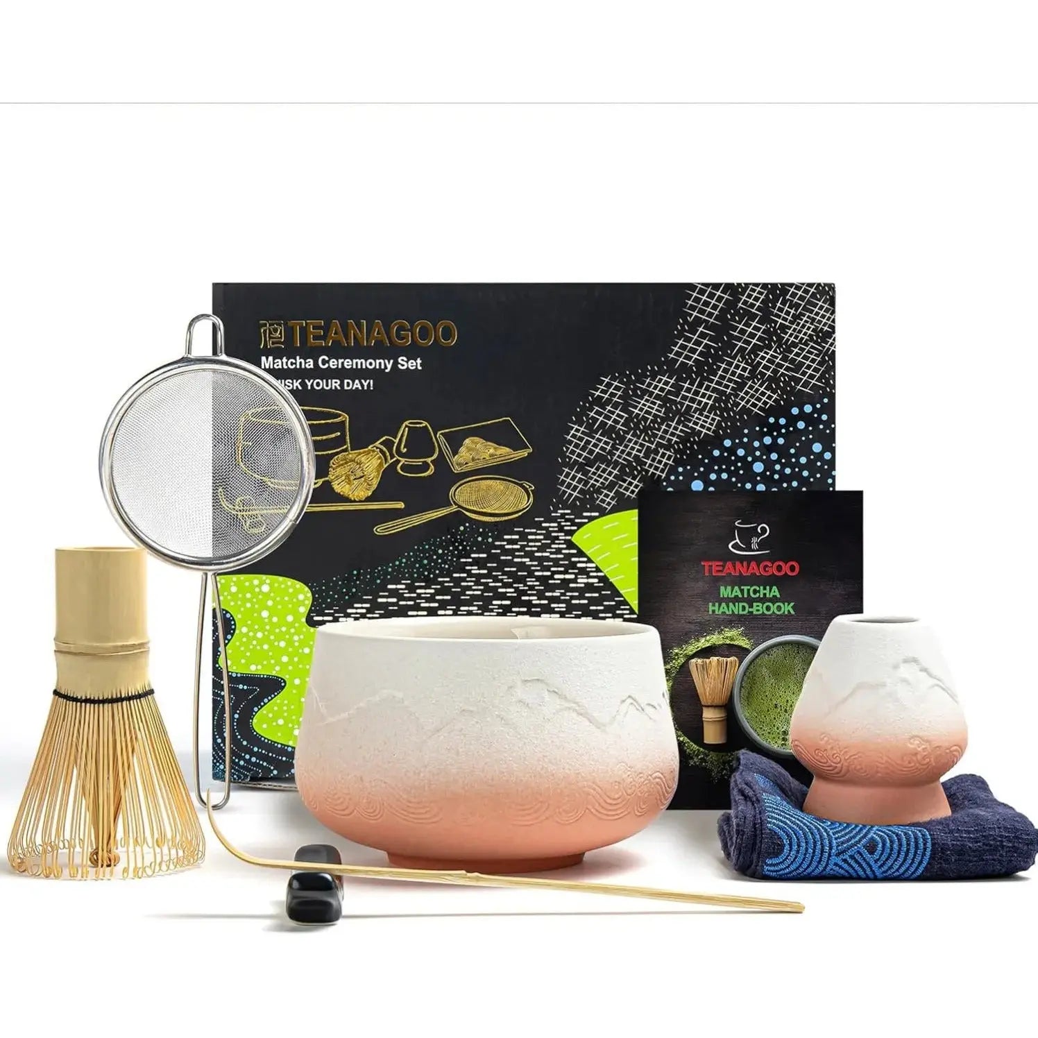 Matcha Set rosa Berg 7-tlg. von TEANAGOO