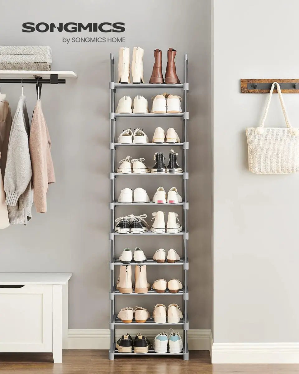 Schuhregal Schuhschrank 10 Ebenen von Songmics