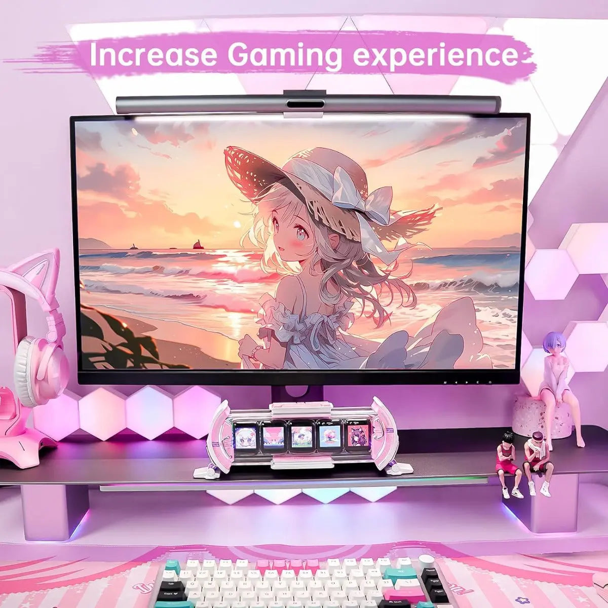 Times Gate Informatives Pixel Display Pink von Divoom