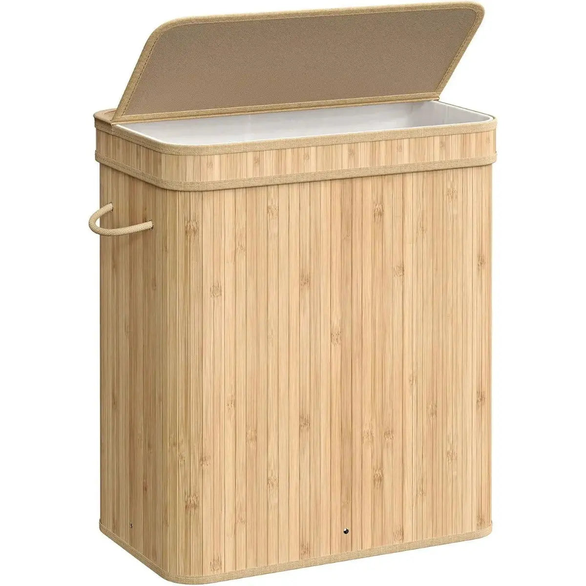 Wäschekorb Wäschesammler Bambus 100l von Songmics
