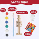 Weihnachts-Nussknacker Soldat Paint Your Own 4 Stück von Twiddlers