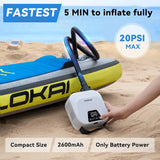 Elektrische SUP-Inflationspumpe D14Pro 20 PSI Akku Aufblasen & Ablassen von Cycplus