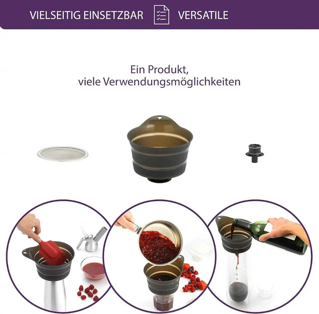 Trichter faltbar Silikon von Mastrad