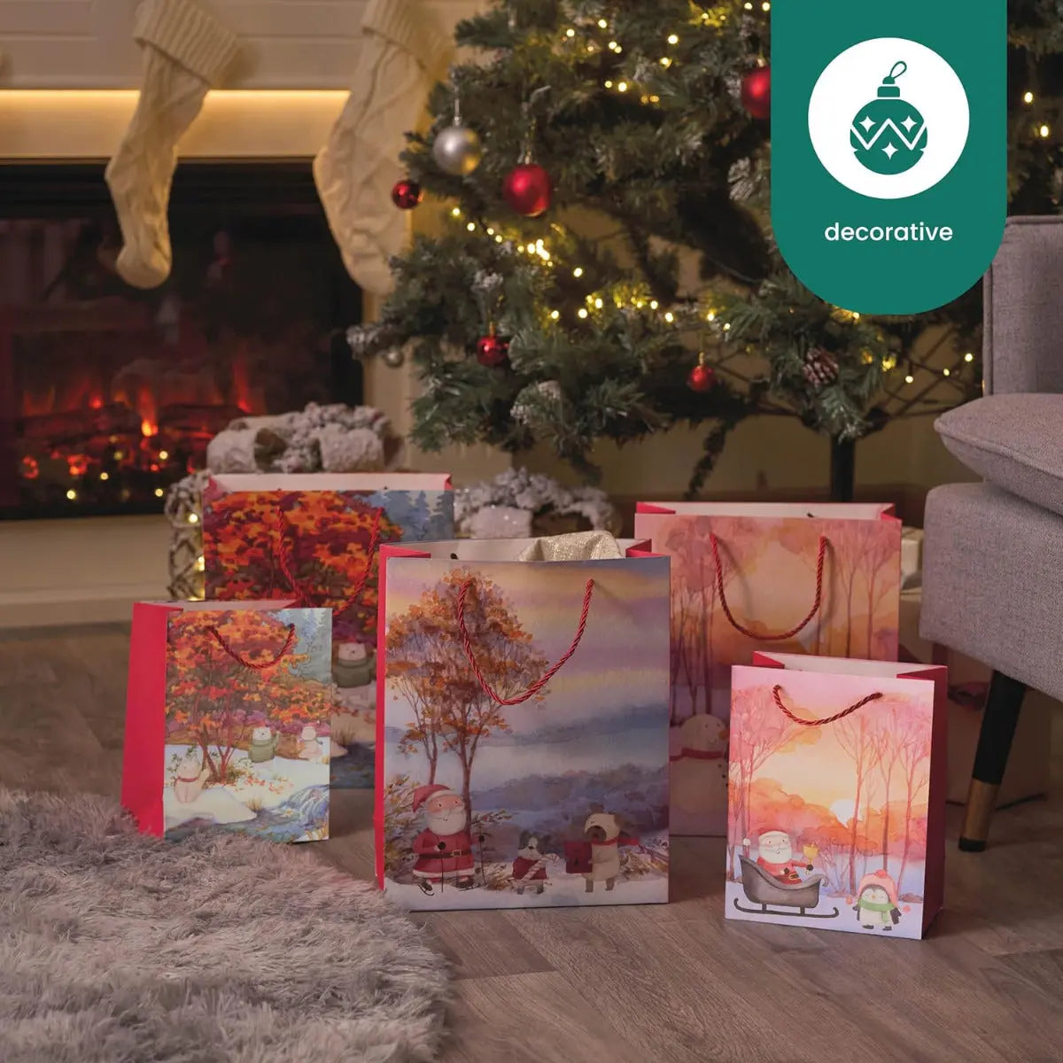 Geschenktasche Weihnachten 12 Stück von Twiddlers