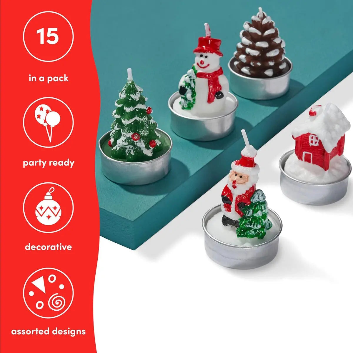 Rechaudkerze Weihnachten 15 Stück von Twiddlers