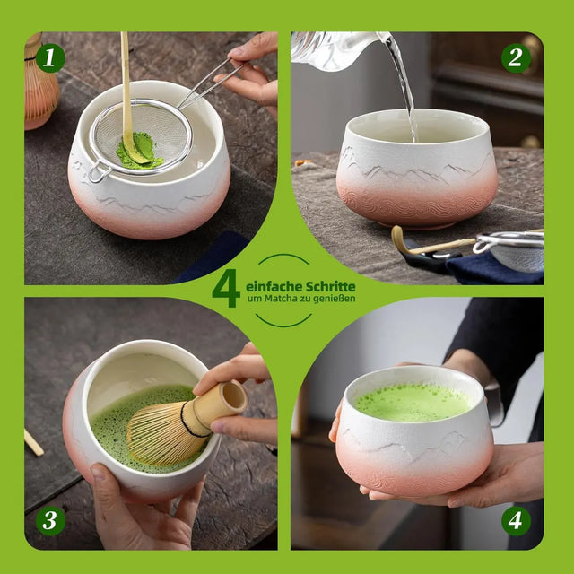 Matcha Set rosa Berg 7-tlg. von TEANAGOO