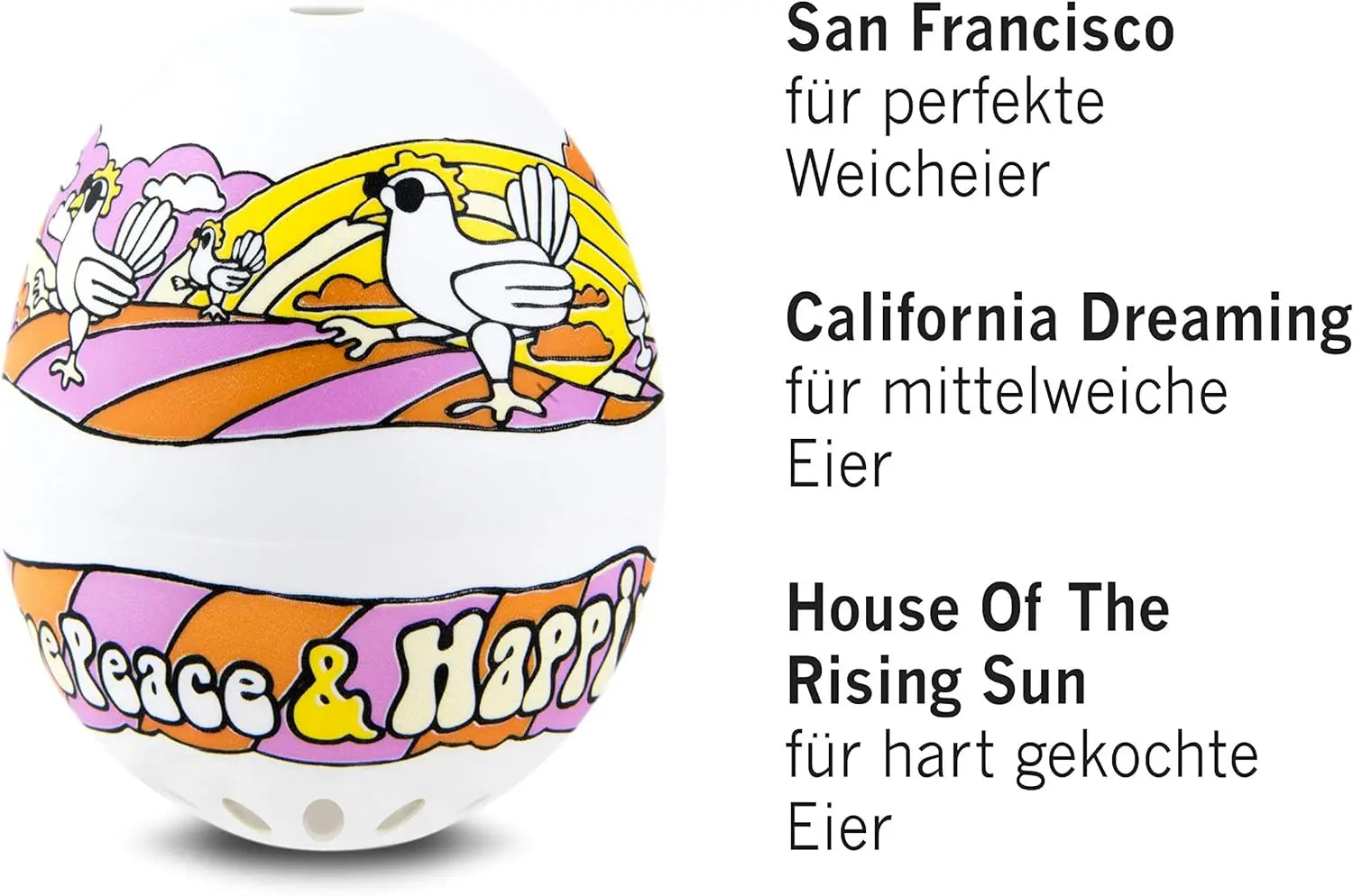 Singende Eieruhr Hippie von PiepEi