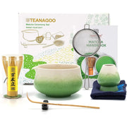 Matcha Set Grün Berg mit Ausgiessschale 7-tlg. von TEANAGOO