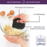 Teigschaber Silikon schwarz von Mastrad