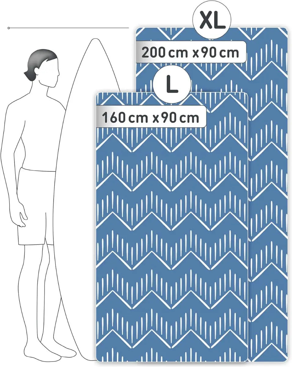 Strandtuch XXL Mikrofaser schnelltrocknendes Badetuch 200x90cm Brushes von guteszeug.ch
