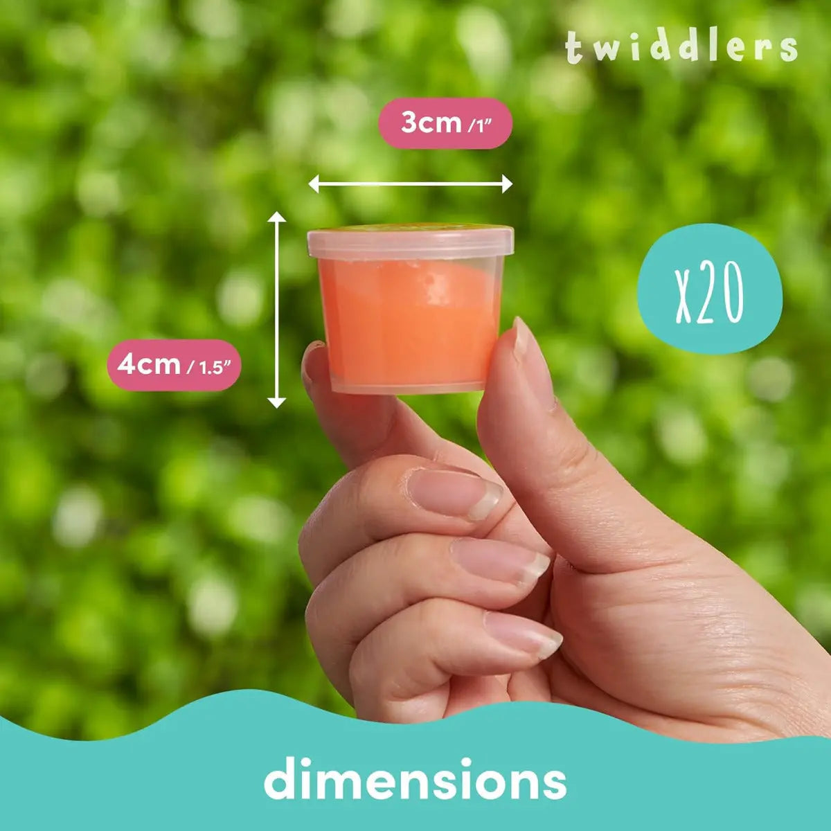 Slime im Becher Noisy Putty Pots 20 Stück von Twiddlers