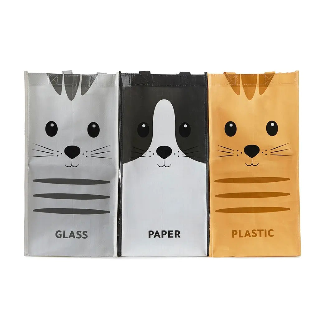 Recyclingsortierer Katzen Meow Kunststoff von Balvi