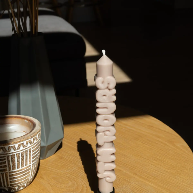 Kerze Taper candle JTM TJOURS Cream von guteszeug.ch