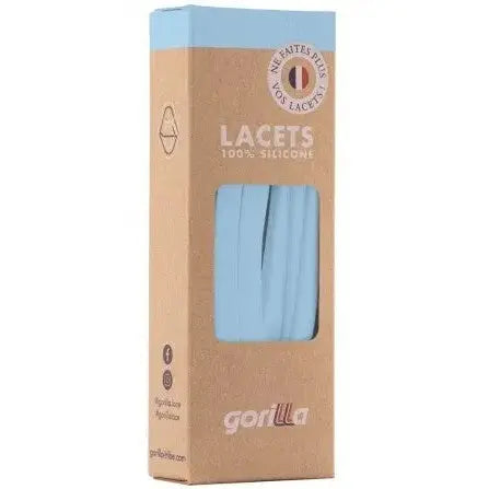Elastische Schnürsenkel Flexibel Ohne Binden Breit Silikon Sky von Gorilla Lacets
