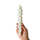 Kerze Taper candle LOVE YOU weiss von Taper Candles