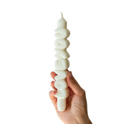 Kerze Taper candle LOVE YOU weiss von Taper Candles