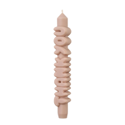 Kerze Taper candle THANK YOU Cream von Taper Candles