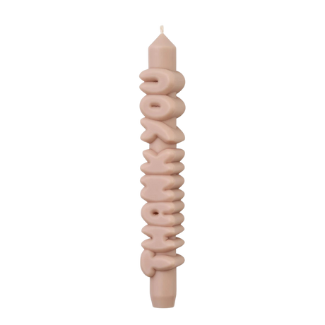 Kerze Taper candle THANK YOU Cream von Taper Candles