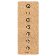 Yogamatte Kork Extra Gross Chakra von Myga