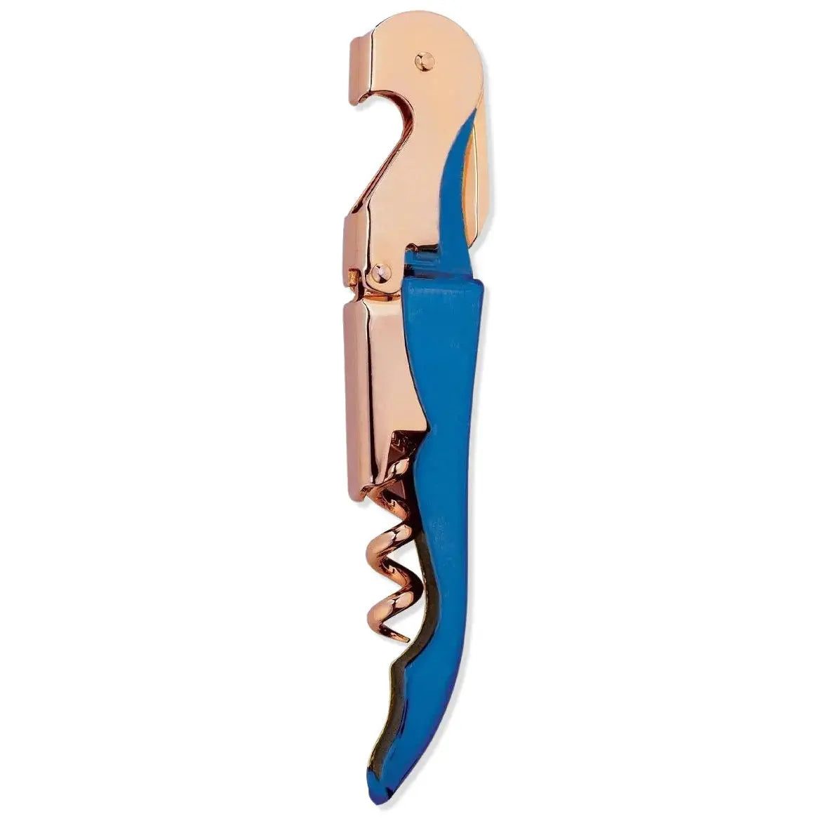 Korkenzieher Waiter's Friend Rose Gold & Blau von Uberstar