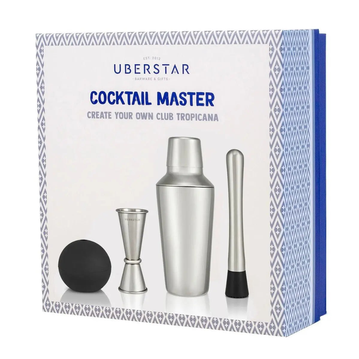 Cocktail-Barset Premium Master Silber von Uberstar