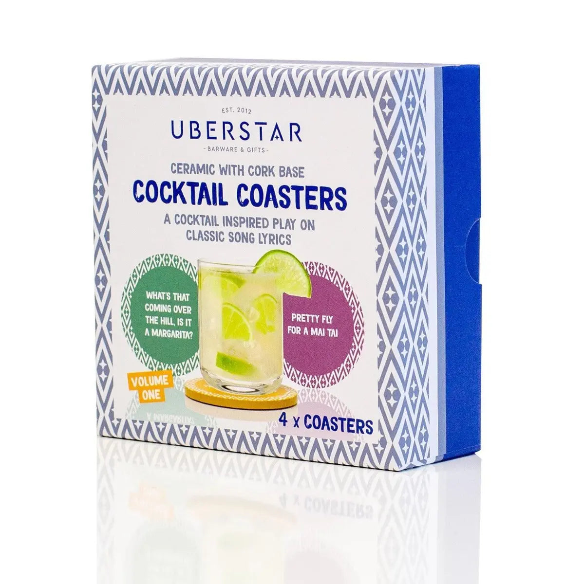 Cocktail Untersetzer Songlyrics 4er-Set Volume 1 von Uberstar