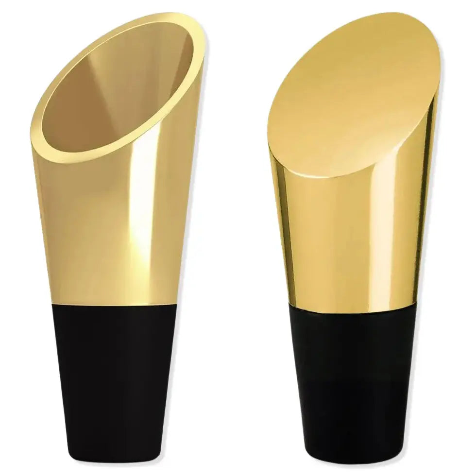 Weinausgiesser & Weinstopper 2er-Set Gold von Uberstar