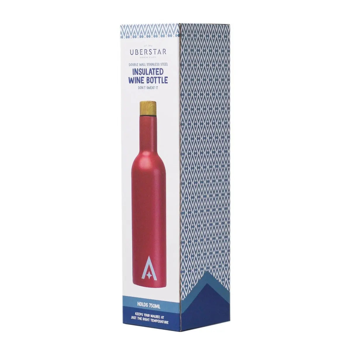 Weinflasche für Unterwegs Vinnie 750ml Rot von Uberstar