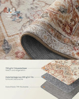 Wohnzimmerteppich Rutschfest Vintage Beige 120 x 170 cm von Songmics