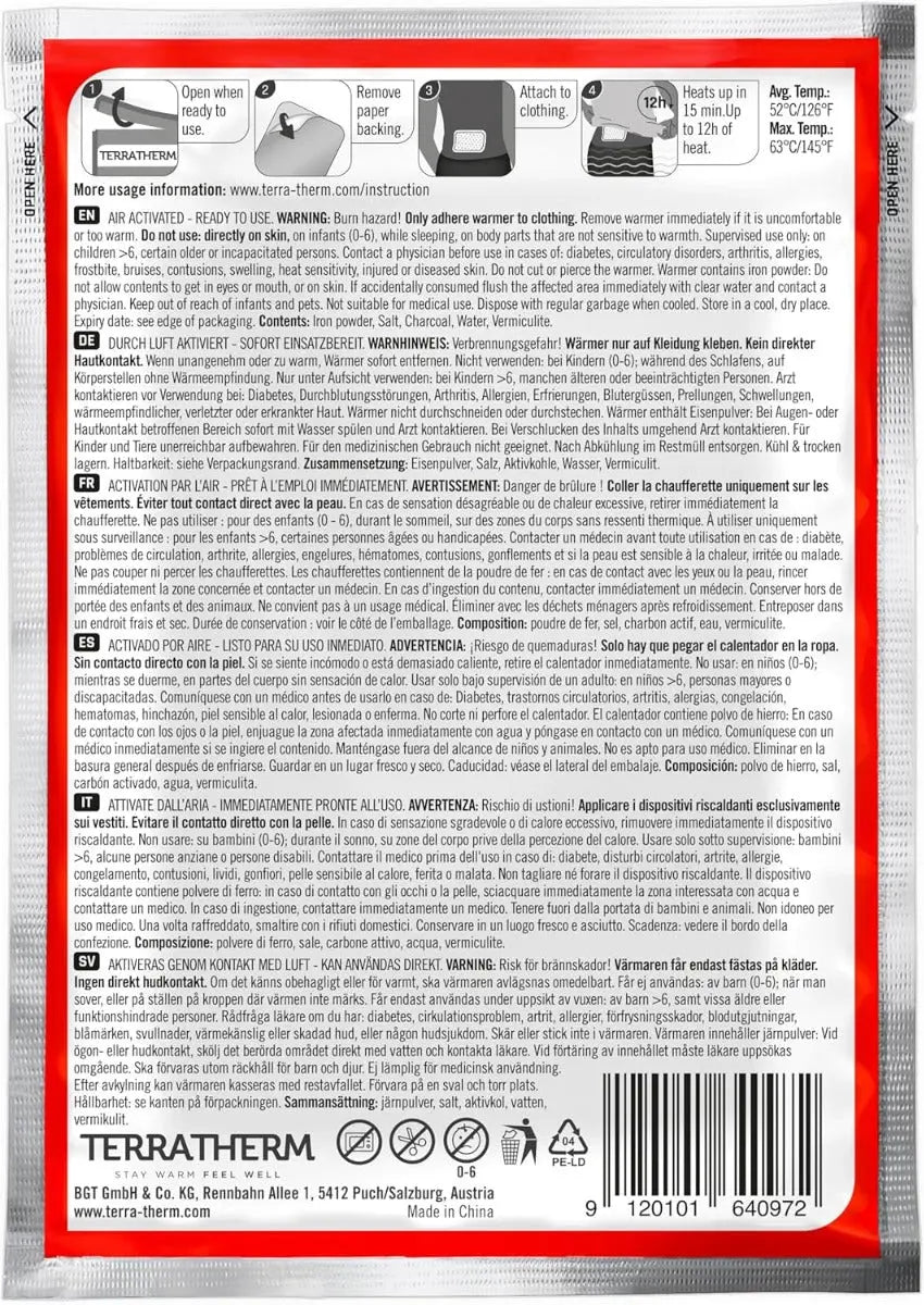 Körperwärmer 30 Stück von TerraTherm