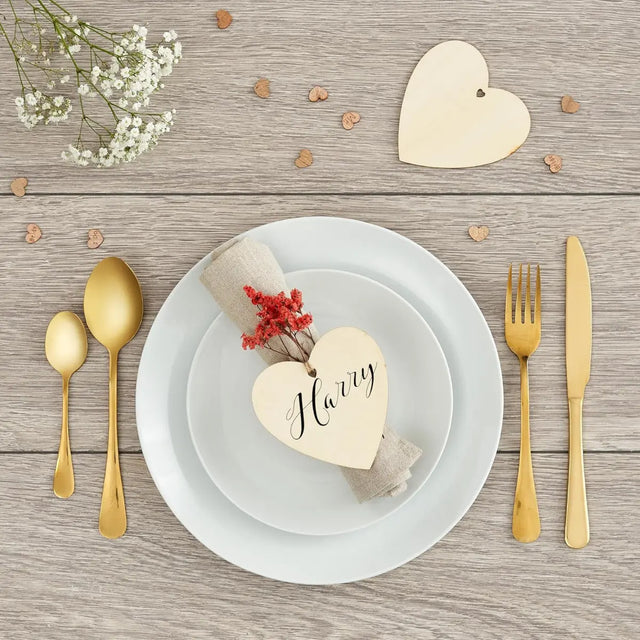 Herz Anhänger aus Holz 50 Stück von Twiddlers