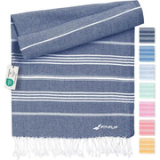 Hamamtuch Baumwolle Recycelt 100x200cm Navy - Sultan von Fit-Flip