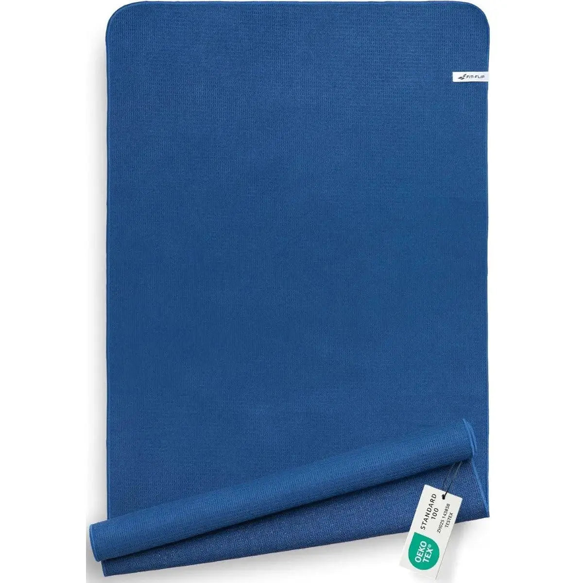 Yoga Handtuch Mikrofaser rutschfest mit Noppen Yogatuch Deepblue von guteszeug.ch