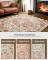 Wohnzimmerteppich Rutschfest Vintage Beige 120 x 170 cm von Songmics