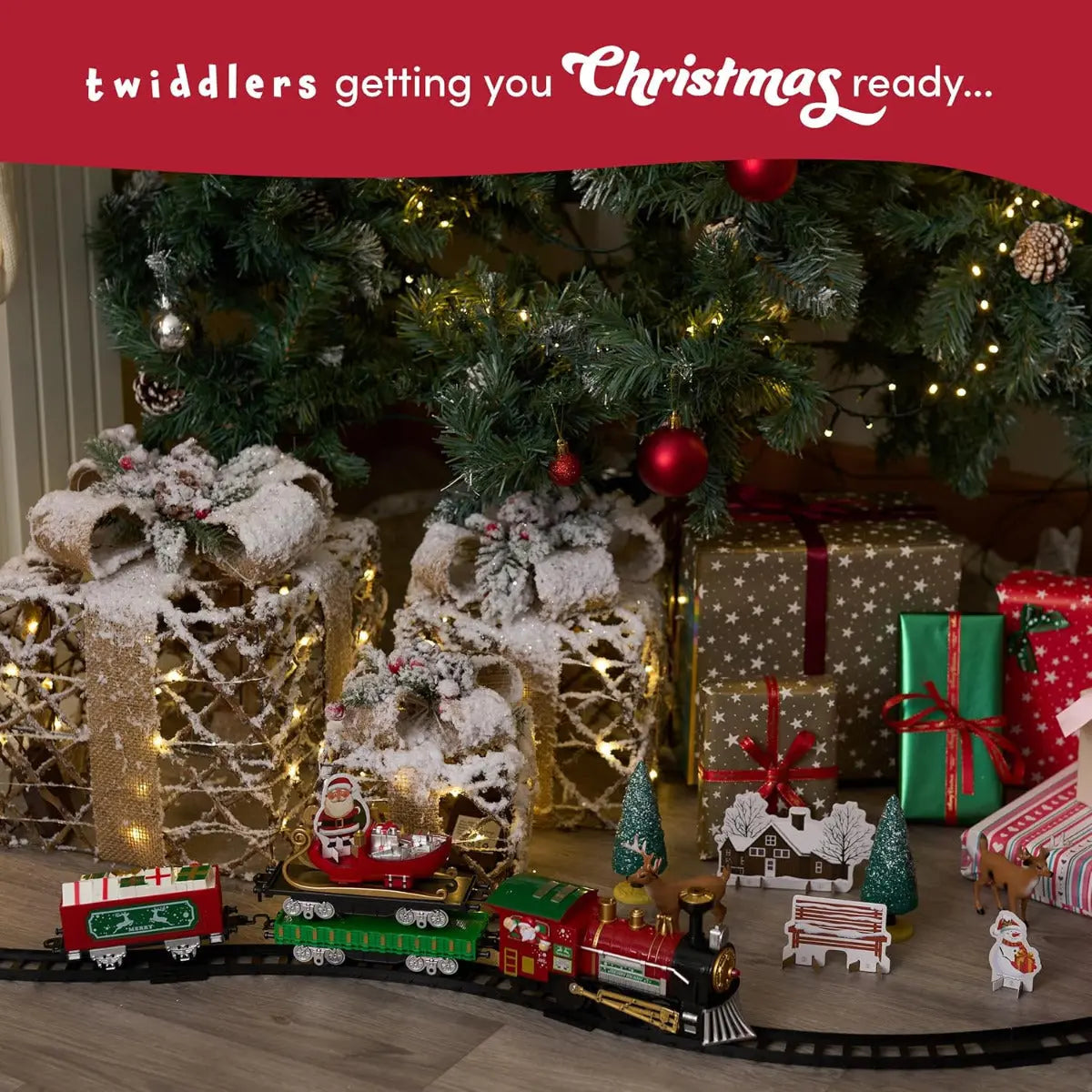 Weihnachtszug Eisenbahn 31-Teilig von Twiddlers