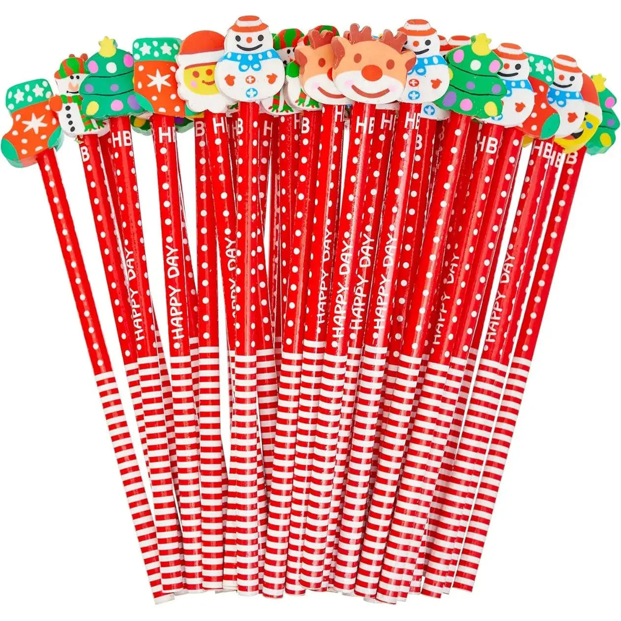 Bleistift mit Radiergummi Weihnachten 50 Stück von Twiddlers