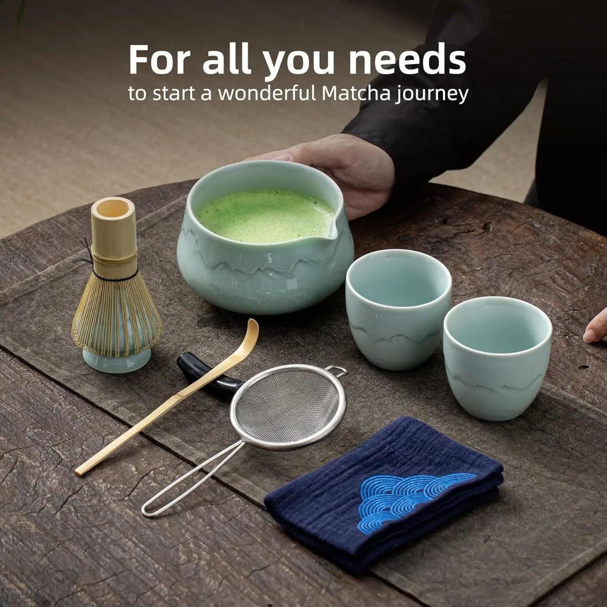 Matcha Set Jade Berg 9-tlg. von TEANAGOO