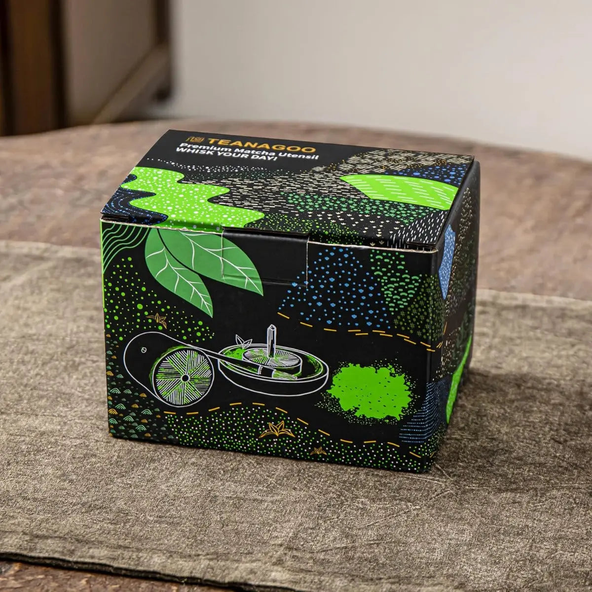 Teedose für Matchapulver Obsidian von TEANAGOO