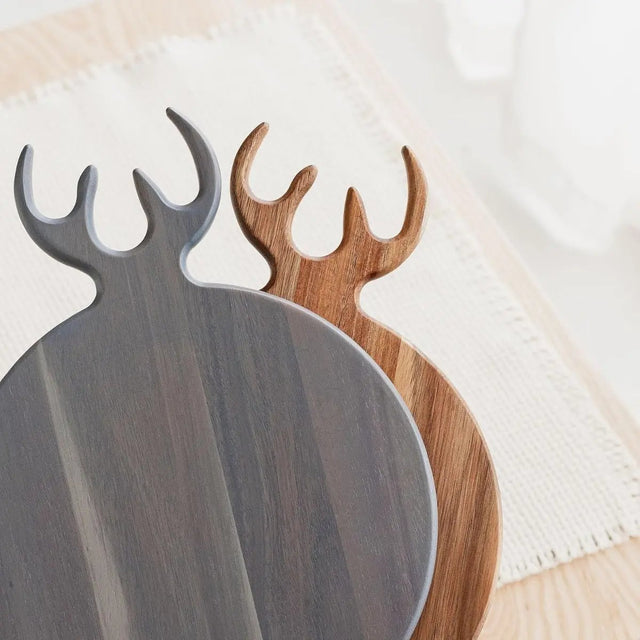 Servierbrett Hirsch grau von Uberstar