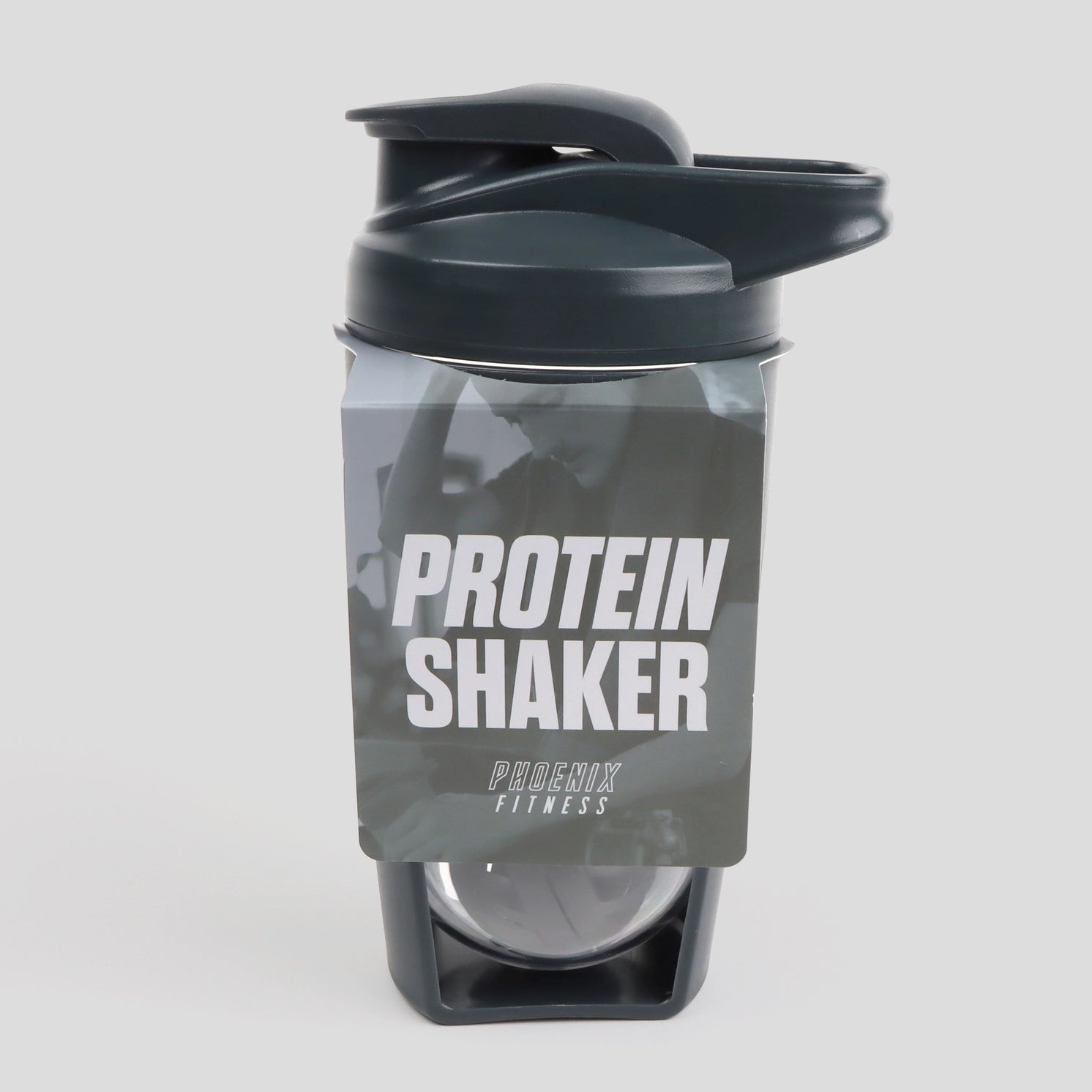 Proteinshaker 600 ml Schiefergrau von Phoenix Fitness