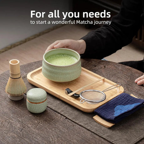 Matcha Set Hellgrün 10-tlg. von TEANAGOO