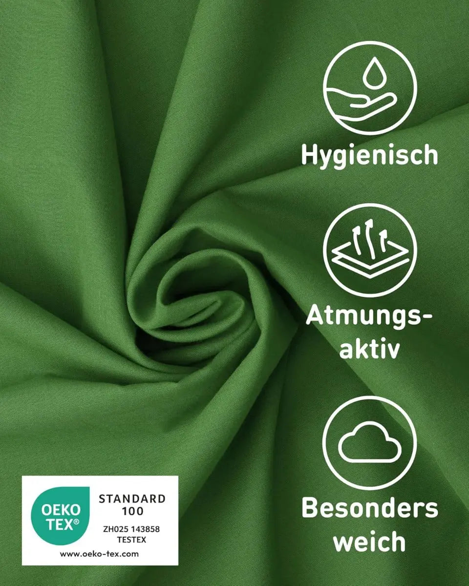 Hüttenschlafsack Mikrofaser ultraleicht mit Kissenfach 90x220cm Waldgrün von guteszeug.ch