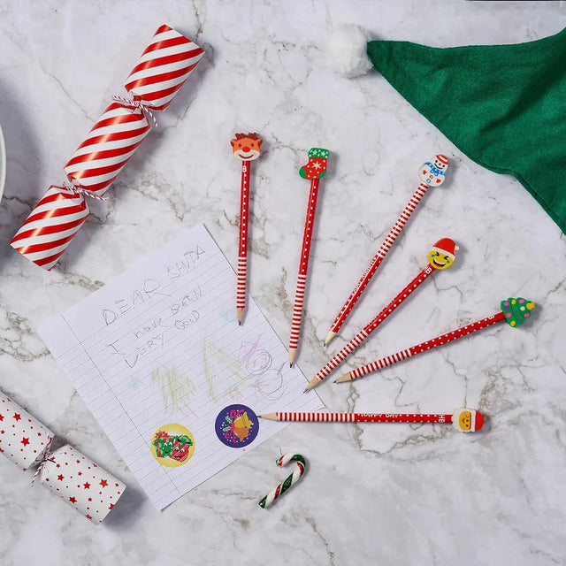 Bleistift mit Radiergummi Weihnachten 50 Stück von Twiddlers