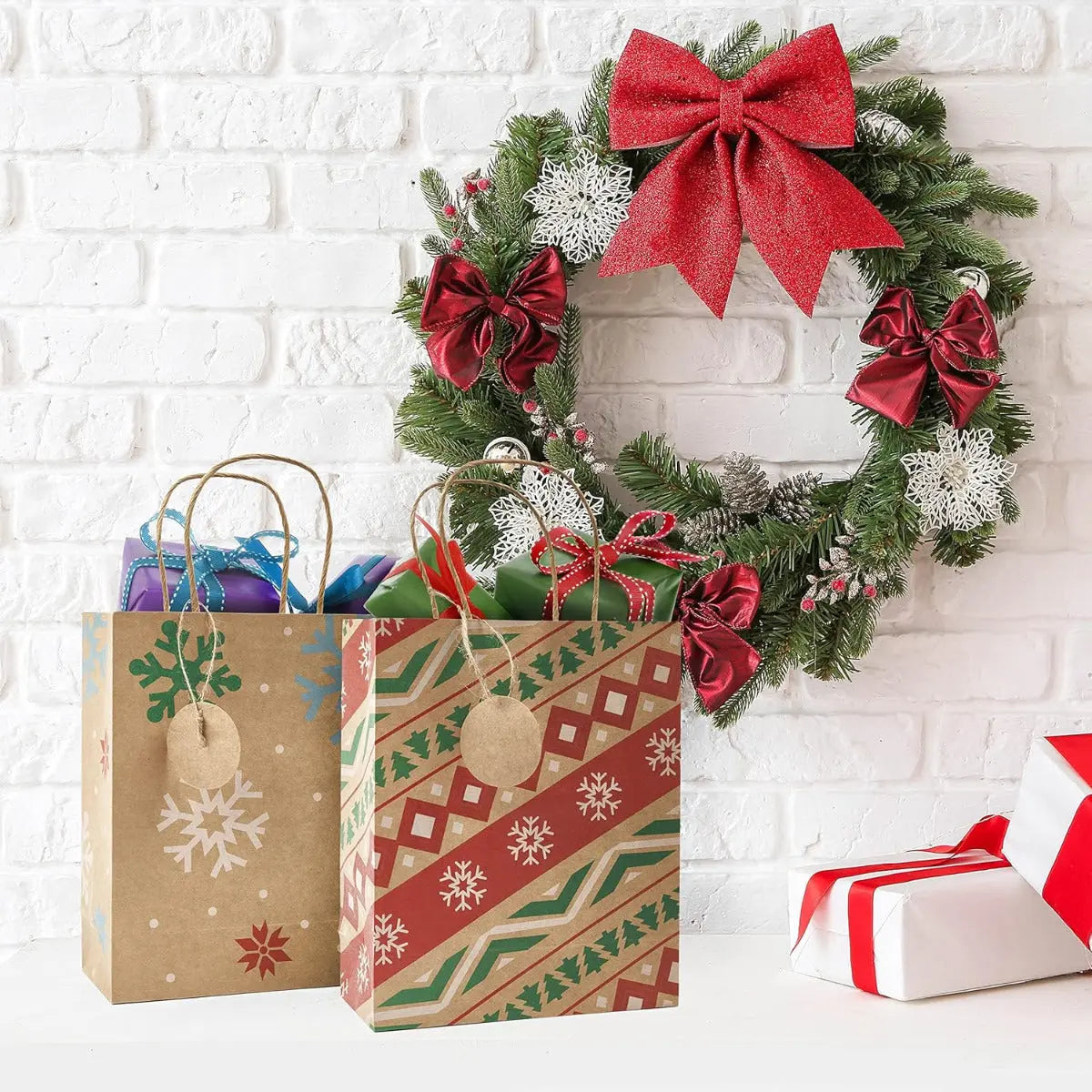 Geschenktasche Kraftpapier 24 Stück von Twiddlers