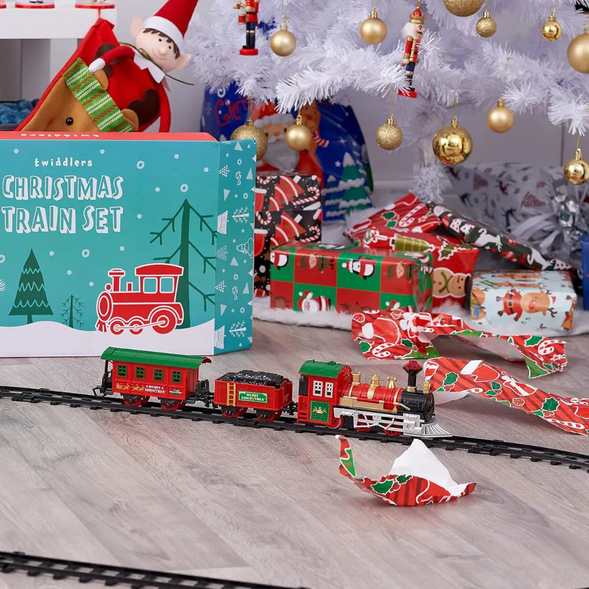 Weihnachtszug Eisenbahn 15-Teilig von Twiddlers