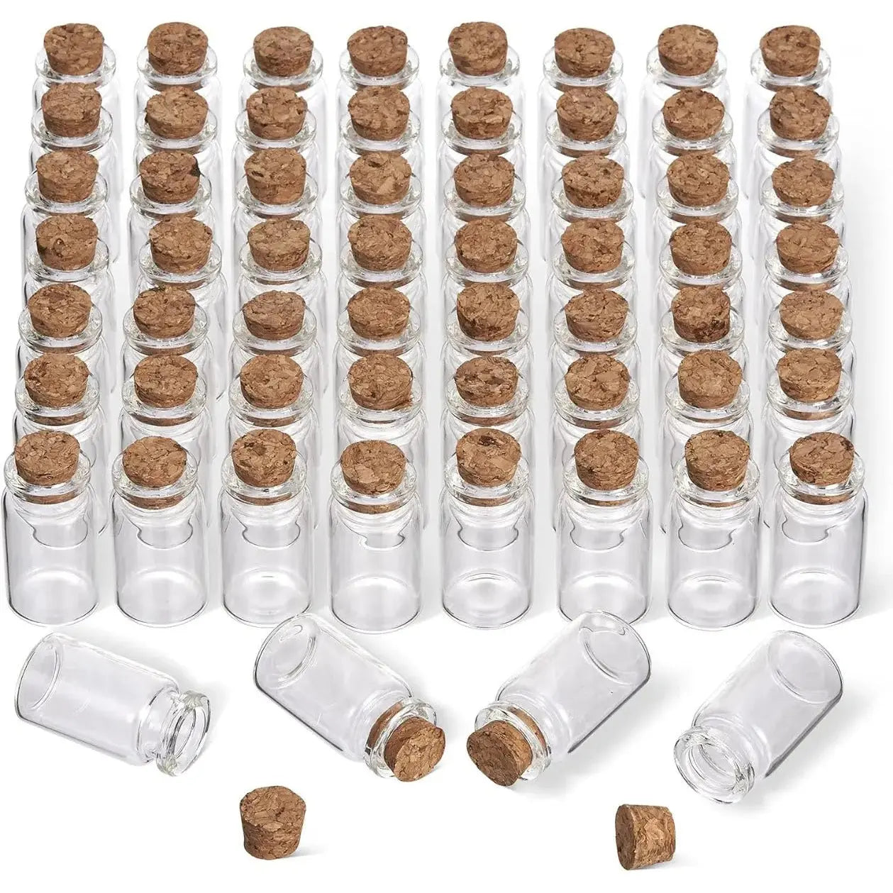 Glasflasche mit Korkstopper mini 60 Stück von Twiddlers