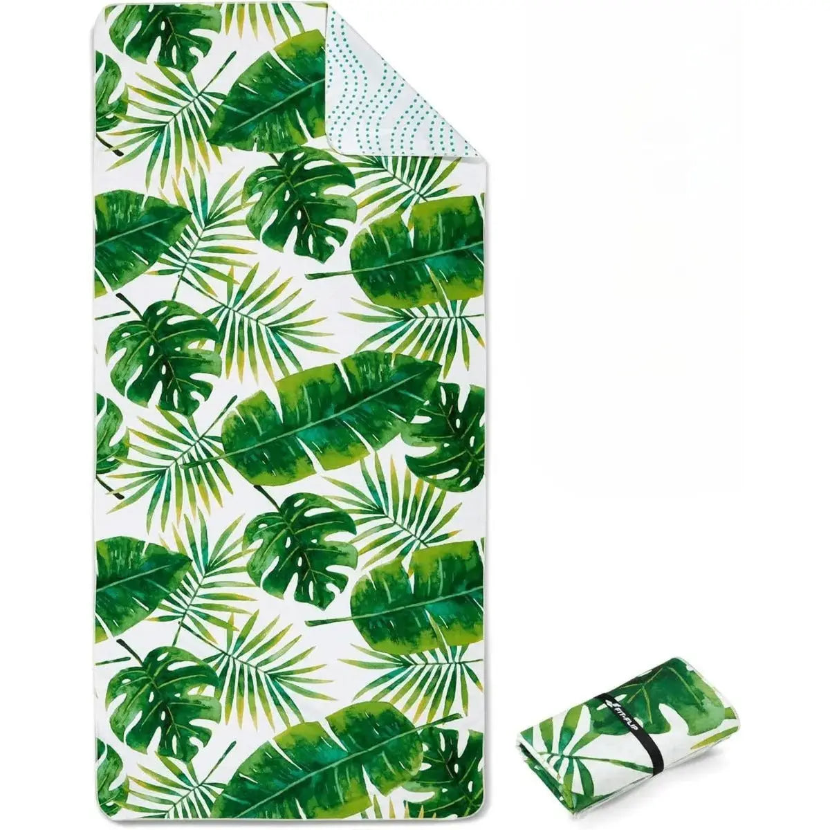 Strandtuch XXL Mikrofaser schnelltrocknendes Badetuch 160x90cm Tropic Leaves von guteszeug.ch